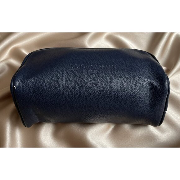 Dolce & Gabbana Navy Pebbled Cosmetic Bag + BUXOM Lip Gloss Duo - Picture 6 of 9